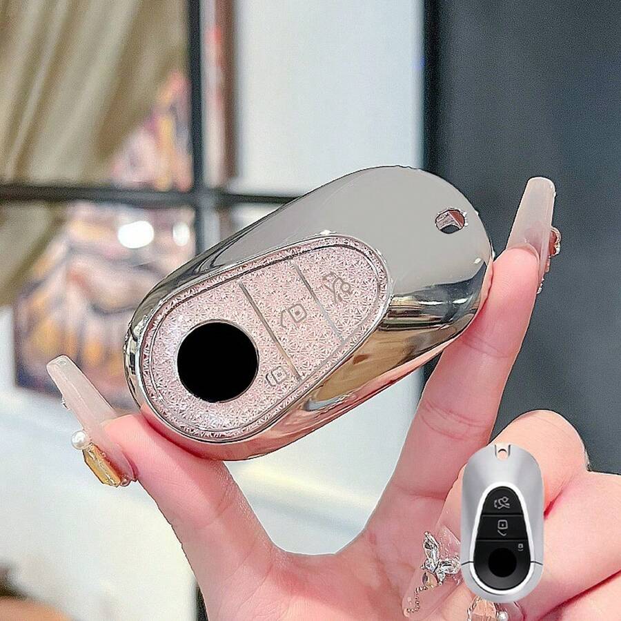 1 Pc TPU Car Key Protection Cover Suitable For W223 Class S300 S400 S350 S450 S500 C200 C260 2020 2021 Models - Key Cover - View 1