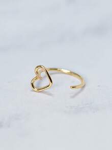 1件925纯银14K低过敏性L形心形鼻环/鼻钉，男女通用鼻饰 - 單隻鼻釘 - 查看 6