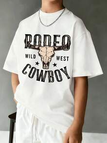 Homme Unisex Pentagram Tee, 100% Cotton Spring Summer Novelty Ideal For Casual Look Gift - 白色 - 查看 6