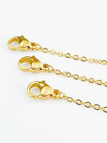 18K镀金项链延长链套装，精致项链延长链，女士三件套，延长链长度分别为2英寸、4英寸和6英寸，低过敏性材质，可选金色、玫瑰金或银色。 - 彩色 - 查看 4
