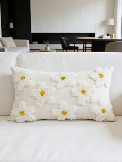 1个45*45厘米毛绒装饰枕套，适用于节日、情人节、母亲节、周年纪念日、沙发和客厅装饰。单面毛绒设计，不含枕芯。