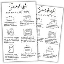 Sourdough Care Instruction Card/Business Card Size | Storage Tip Label Sticker Fermentation Starter | How To Package For Bread Baker Customers - A - View 3