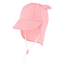 Baby Sun Grid Hat With Neck Flap Adjustable Baby Boys Girls Summer Beach Hat For Traveling Hat - Small Checkered Ear Beach Hat - View 18