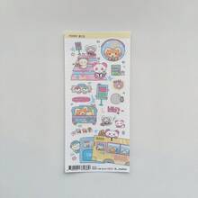 Cute Raccoon Stickers, Cartoon Animal Stickers, Kawaii Sticker Material For DIY Scrapbooking - Rectangle - View 17