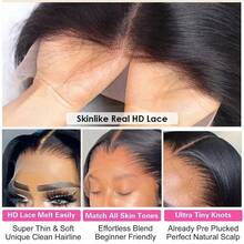 200% Straight Lace Front Wigs Human Hair 13x4 Bob Wig Remy Brazilian Human Hair Wig For Women With Pre Plucked Hairline Natural Color Comfortable Basics Style Wig Music Festival Christmas Day Cosplay For Women - SNatural - Xem 5