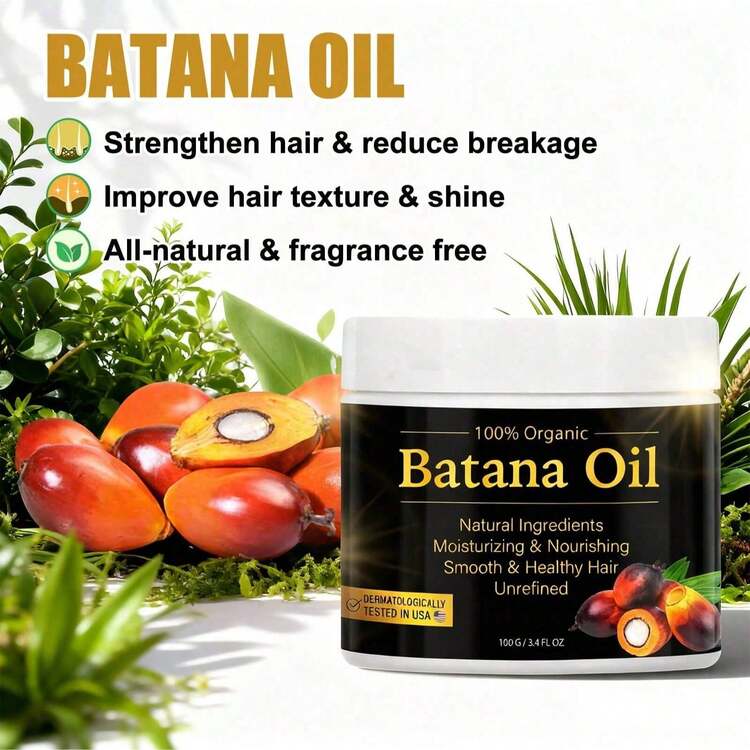 1 gói mặt nạ tóc Batana 100g, dầu xả tóc màu nâu, nuôi dưỡng và dưỡng ẩm, tăng cường sức khỏe cho tóc, giảm gãy rụng, cải thiện độ bóng mượt, không mùi, cung cấp dưỡng chất, phù hợp cho cả nam và nữ, tiện lợi mang theo. - Battana - Xem 8