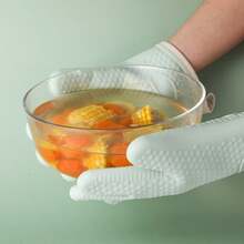 1 Pair Oven Mitts, Heat Resistant Silicone Gloves, Suitable For Oven Or Microwave - View 2