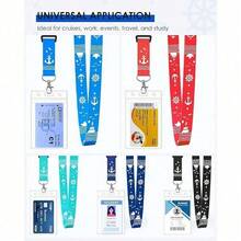 5/3/2/1 Packung wasserdichte Ausweishalter mit Lanyards, geeignet für Royal Caribbean, Carnival, Norwegian Cruise Lines im Jahr 2025 (gemischte Farben), für Versicherung, Sozialversicherung, Metro-Karte, Führerschein oder Kreditkarte - Verschiedenfarbig - Übersicht 8