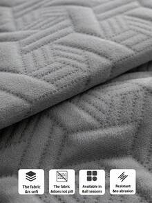 1件装水晶绒防水超声波沙发垫，四季皆宜，简约现代风格，宠物友好，防污防滑沙发套，防猫抓沙发保护套，适用于L型组合沙发和1/2/3/4座沙发（单独出售） - 深灰色 - 查看 9