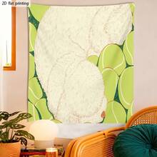 2D 1pc Artistic Soft Cute Rabbit Tapestry, Washable And Easy To Clean, High-Definition Print, Suitable Gaming Room/Study/Livestream Background, Cosplay Booth Decoration/Photo Prop, To Brighten Up Empty Walls, Decorative Tapestry, Birthday/Anime-Themed - 1PC - View 9