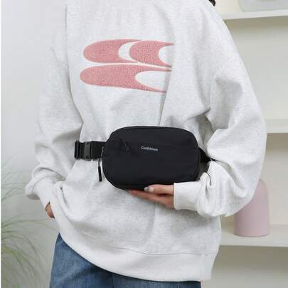 Leisure Waist Bag Lightweight Travel Bag Commuter Sports Large Capacity Bag Unisex