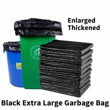 50X 120 * 140cm Oversized Garbage Bag, Suitable For Garden Wheeled Garbage Bin Lining Bag, 240L - A - View 2