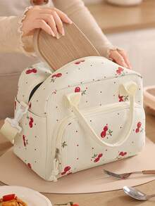 Sac isotherme de pique-nique portable pour l'extérieur, boîte à bento de grande capacité, essentiel pour le travail, le pique-nique et les voyages - Multicolore - Voir 7