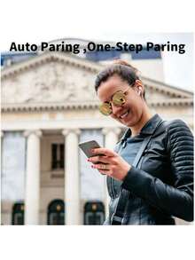 无线蓝牙耳机，主动降噪，高保真立体声音乐播放，低延迟，适用于游戏和健身 - 均碼 - 查看 6