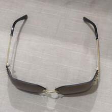 New Y2K Women's Narrow-Frame Metal Rimless , Fashionable Retro Personality Internet Celebrity . - Nâu Lớn - Xem 6