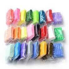 Kit de arcilla polimérica para manualidades DIY, 24 colores para hornear en horno con 5 herramientas para esculpir pendientes, llaveros y joyas. - A - Ver 5