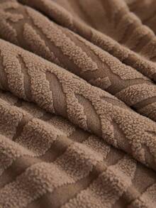 1pc Stretch Sofa Cover, Leaf Pattern Skirt Design, Dirt-Resistant, Washable (Hand Wash, Machine Wash, Dry Clean) Suitable For Loveseat, Living Room Sofa, Furniture - Coffee Brown - View 10