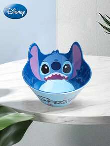 1pc Disney Officially Licensed Cute Stitch Cutlery Bowls Melamine Plastic Material Unbreakable Melamine Soup Bowl Melamine Tableware Fall-Proof And Anti-Scald Home Kitchen Supplies Breakfast Cereal Soup Bowls Fruit Snacks Small Snack Bowl Collectibles Birthday Gift - Multicolor - View 6