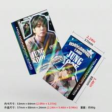 124张BTS JUNGKOOK激光全息卡片、贴纸、LOMO卡片、庆祝礼物、粉丝收藏品 - 彩色 - 查看 3