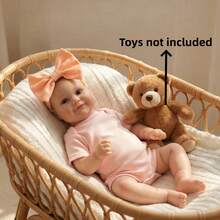 50厘米/20英寸逼真重生娃娃，全乙烯基材质，3D彩绘肌肤，血管清晰可见，乙烯基四肢，手工绘制头发，手工艺术娃娃 - 收藏级艺术娃娃，圣诞节/生日/感恩节礼物 - 多色 - 查看 6