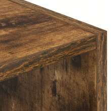 Aparador legno di quercia ahumado 90 x 30 x 90 cm per ufficio per studio per lavoro da casa con archiviazione design moderno per lavoro remoto studio universitario uso domestico per ufficio per studio per lavoro da casa con spazio di - Castano - Visualizzare 7