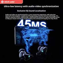 ASUS TWS-R03 True Wireless Earbuds, Bluetooth 5.3 with Call Noise Cancelling, 200H Standby Time, IPX5 Waterproof, Low Latency Gaming Mode – Black/White - 查看 6