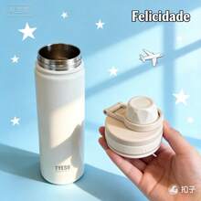 TYESO Children's Thermal Bottle, 600-1200ml, Made Of  And Healthy Stainless Steel, . Portable Thermal Bottle For School, Ideal For Children. Keeps Drinks Hot For 12–24 Hours And Cold For Up To 24 Hours. Can Be Used As A Thermal Container For Drinks, Snacks, Sweets, And Hot Soups. Essential For Back To School, Suitable For School, Sports, Travel, And Everyday Use. Water Bottle For School. Party Favors For Women, Personalized Party Favors, Orange. - 橘子 - 查看 9