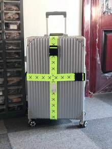 2条装交叉行李带，夜光打包带，可调节密码带，可拆卸一体式绑带 - 彩色 - 查看 5