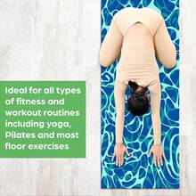 1pc 71*22inch Yoga Mat, Various Floral Patterns Available - Non-Slip Wear-Resistant Extra Wide & Thick Fitness Mat, Home/Professional Beginner Yoga Training Mat - Multicolor - View 7