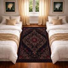 Gothic Floral Mandala Dark Area Rug, Boho Gothic Living Room Area Decor, 32*20inch /84*60inch,Perfect Choice For Gift ,Stylish And High-Quality Rugs, Perfect For  Decorations And GiftsHome Decor, The Best Choice For Gothic-Style Birthday Gifts - Multicolor - View 3