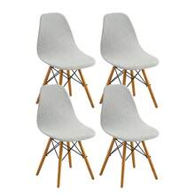 1/2/4/6 piezas Fundas de silla de terciopelo de maíz, fundas de cojín de respaldo elástico de una sola pieza, unicolor - multicolor - Ver 20