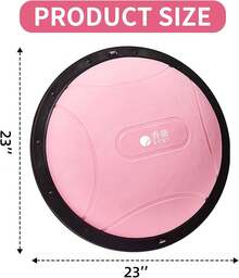 Home Fitness Equipment, Bosu Ball, Home Fitness Gear For Stability Balls, 22.5-Inch/27.2-Inch/31.5-Inch Fitness Ball Balance Trainer, Exercise Stability Ball, Half-Round Balance Ball Strength Training Equipment For Aerobic And Core Training (Multiple Colors Available) - 粉色 - 查看 6