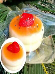 Strawberry & Blueberry Souffle Cream Squishies, Realistic Cake Squishy Stress Relief Toy, Perfect Gift For Holidays, Birthdays, And Parties - View 4