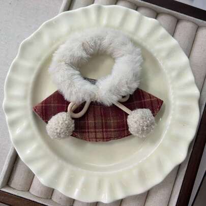 10cm Capa de muñeca, Ropa de disfraz, Capa de mini muñeca para Navidad, Otoño/Invierno