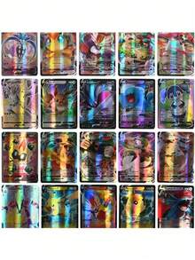 200张高级宝可梦集换式卡牌游戏（TCG）卡牌套装，精选经典系列和最新扩展包中的众多标志性宝可梦角色，色彩鲜艳清晰，细节精致，凸显每只宝可梦的独特特征。适合收藏、与其他宝可梦爱好者交换、完善卡组，以及与志同道合的朋友分享宝可梦的乐趣。随机发货。 - 彩色 - 查看 10