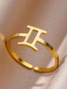 1 chiếc nhẫn ngón chân bằng bạc Sterling S925 có thể điều chỉnh kích thước, thiết kế tối giản 12 con giáp, quà tặng cho kỳ nghỉ hè, hẹn hò ở bãi biển, phụ kiện dự tiệc thường ngày. - Vàng - Xem 5