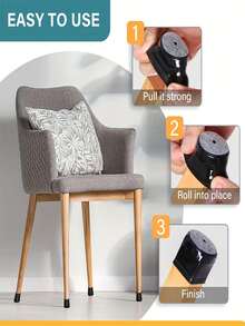 24 miếng đệm nỉ lót chân ghế - Chống trượt, giảm tiếng ồn, bảo vệ sàn gỗ, sàn gạch và sàn tre, giảm trầy xước và tiếng ồn, dễ dàng lắp đặt. - Hình tròn màu đen và xám nhạt - Xem 2