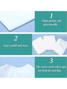 5件装一次性SPA浴袍无纺布浴巾一次性SPA浴袍浴袍桑拿浴裙排汗蒸汽浴 - 白色 - 查看 5