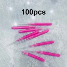 20/50/100pcs Mini Disposable Eyebrow Brushes, Bendable Tiny Mascara Brush Heads Makeup Tools, Eyelash Filling Brow Lifting Dyeing Extension Brushes - Multicolor - View 8