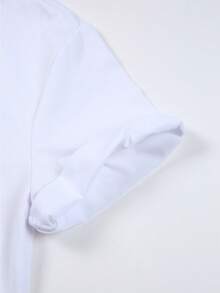 Disney Mother's Day Women'S Popular Printed Graphic Featuring Cartoon Race Car Lightning Mcqueen With Cool Letters M A M A. Fun Parent- Design Short-Sleeve Round-Neck T-Shirt, Casual, Comfortable, And Stylish, Suitable For Spring, Summer - 白色 - 查看 4