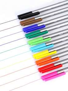 10pcs/Pack Middle East Saudi Style 0.38mm Super Fine Ballpoint Pens - Multicolor - View 2