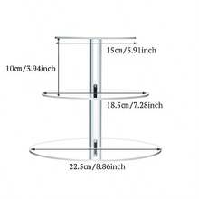1pc Transparent Acrylic Multi-Tier Cupcake Display Stand - Clear Dessert Display Rack, Round Multi-Layer Cupcake Stand, Transparent Acrylic Cupcake Tower, Suitable For Weddings, Parties, Baby Showers And Gatherings - Clear - View 10