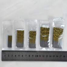 Bộ 50 mũi khoan thép tốc độ cao phủ titan, phù hợp với cả mũi khoan thẳng và mũi khoan xoắn, chất liệu thép bền chắc, thích hợp để khoan gỗ, kim loại, nhựa, nhiều kích cỡ, quà tặng gia dụng. - Một kích thước phù hợp với tất cả - Xem 5