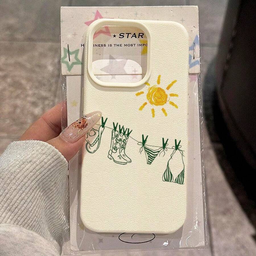 1 ốp lưng điện thoại bằng chất liệu TPU, họa tiết bikini mùa hè, tương thích với iPhone 17 Pro Max/17/16 Pro Max/15/13/12/11, S20 FE/A15/S24/A55, Note 11/Note 12/Note 13 Pro, bảo vệ toàn diện chống rơi vỡ, phiên bản quốc tế, không phải phiên bản nội địa. - trắng - Xem 1
