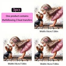 3pcs, Iron-On Transfer Stickers High-Quality Heat Transfer Decals Peelable Patches Special Gift Suitable For Backpacks, Pillows, Pants, Vinyl Material High Quality Sunproof Limited Edition Image - Handmade DIY Design Elements - L - View 11