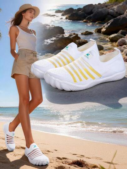 2026 Women's Summer Shoes New Beach Wading Shoes Water Sports Quick Dry Barefoot Water Shoes, Suitable For Beach Vacation, Camping, Party, Swimming, Surfing, Rafting, Fitness, Yoga, Gym Workout