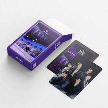 92 piezas Tarjetas conmemorativas de fotos de ASTRO, pegatinas de celebridades, tarjetas LOMO de doble cara de 3 pulgadas, tarjetas de regalo - Multicolor - Ver 3