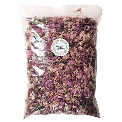 200g/330g Natural Pingyin Red Rose Flower Buds, Preserved Dried Flowers, Suitable For Foot Bath, Bathing, Spa, Wedding Decoration, Paper Confetti Making, Home Fragrance, DIY Crafts, Indoor Home And Bedroom Decor, DIY Soap Making, Candle Making, Wedding Decoration, Holiday Party Decoration, Floral Plants