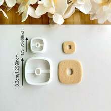 Basic Shape Polymer Clay Mold, Pottery Tools, Striped Line Shaped Soft Clay Earring Making Mold, Art Earring Making Tools, Suitable For DIY Art Clay Earring Creation - Multicolor - View 11