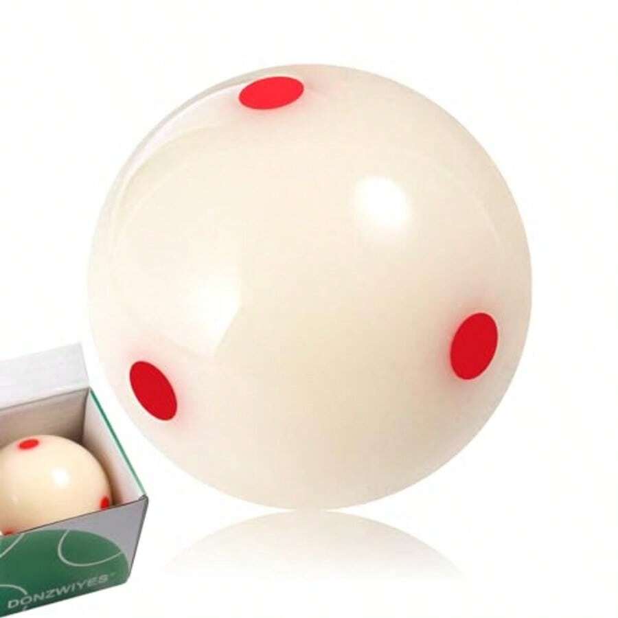 Pro-Cup Pool Cue Ball 2 1/4" 6 Red Dots AAA-Grade Regulation Size Pool Billiard Training Cue Ball 1 Packgift - Red Dot - View 1